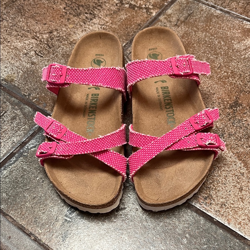 Birkenstock Franca Canvas Sandals in excellent condition, size 38 Narrow Fit